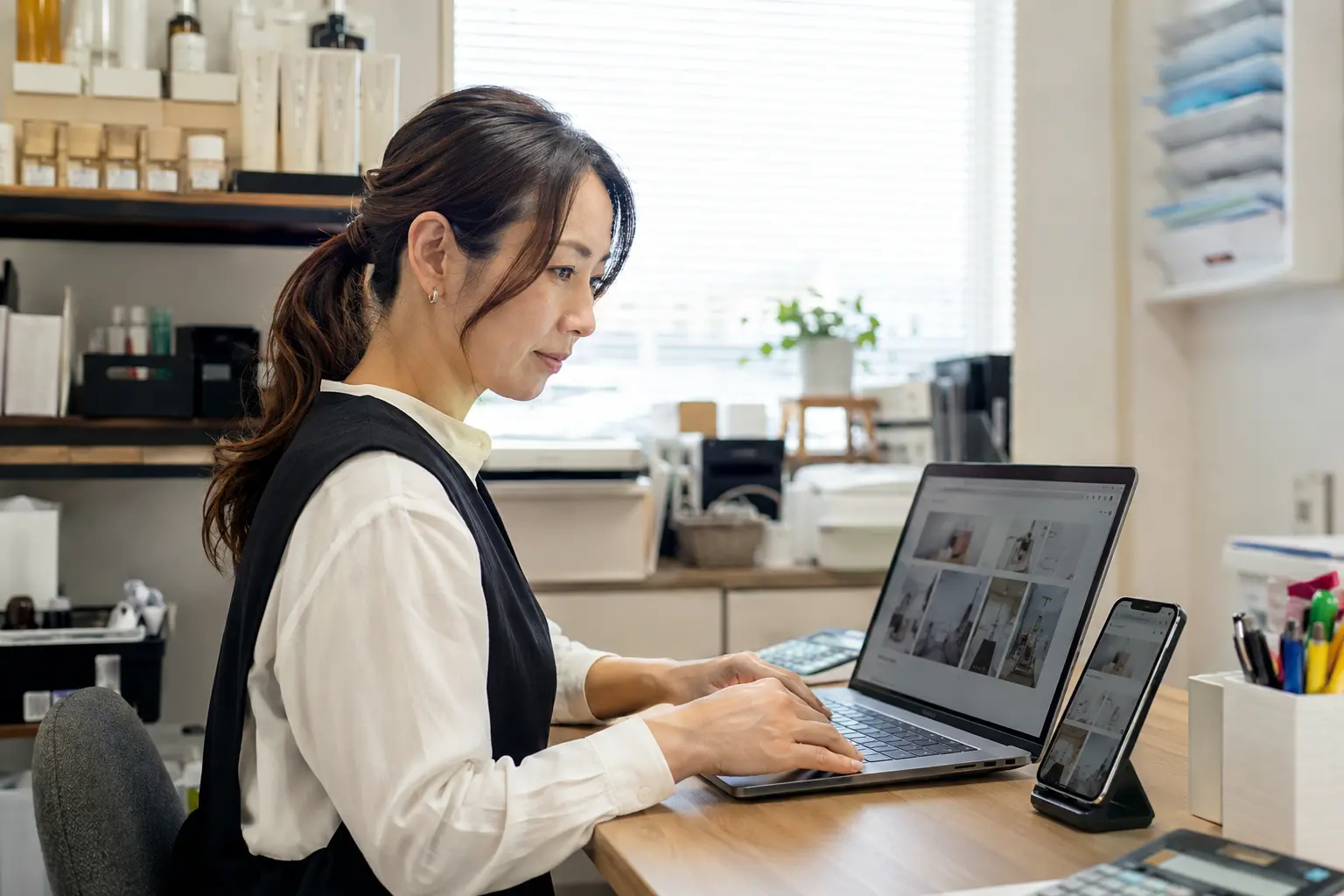 修了後も自分でサイトを更新している様子