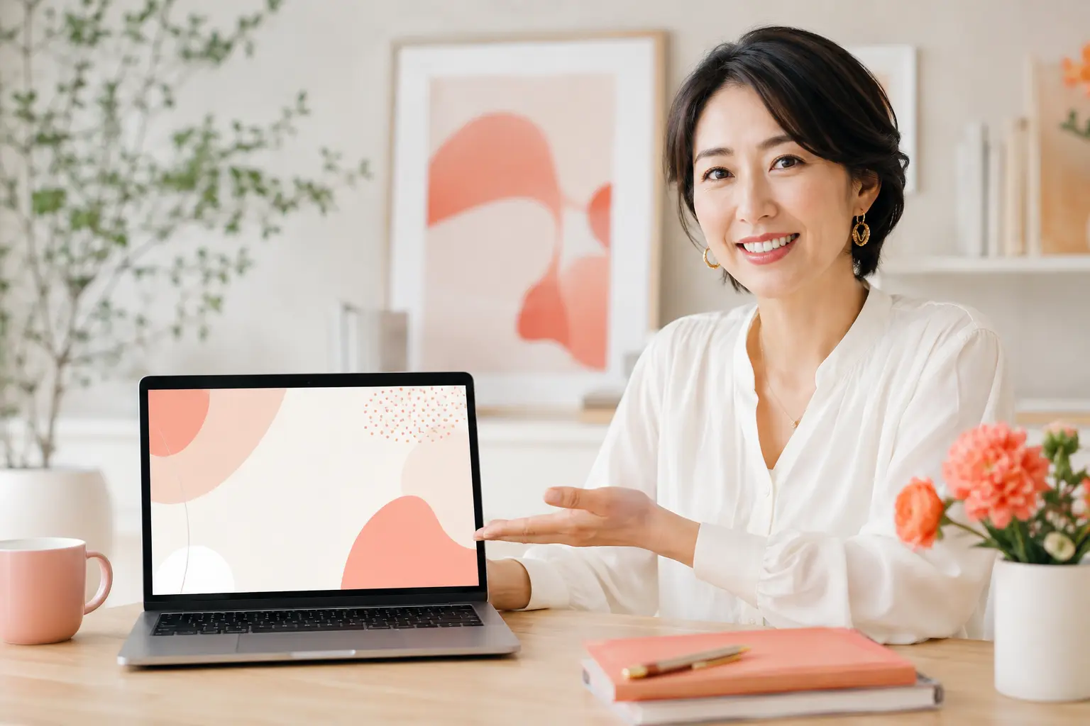 パソコンで業務を整理するオンライン講座のイメージ