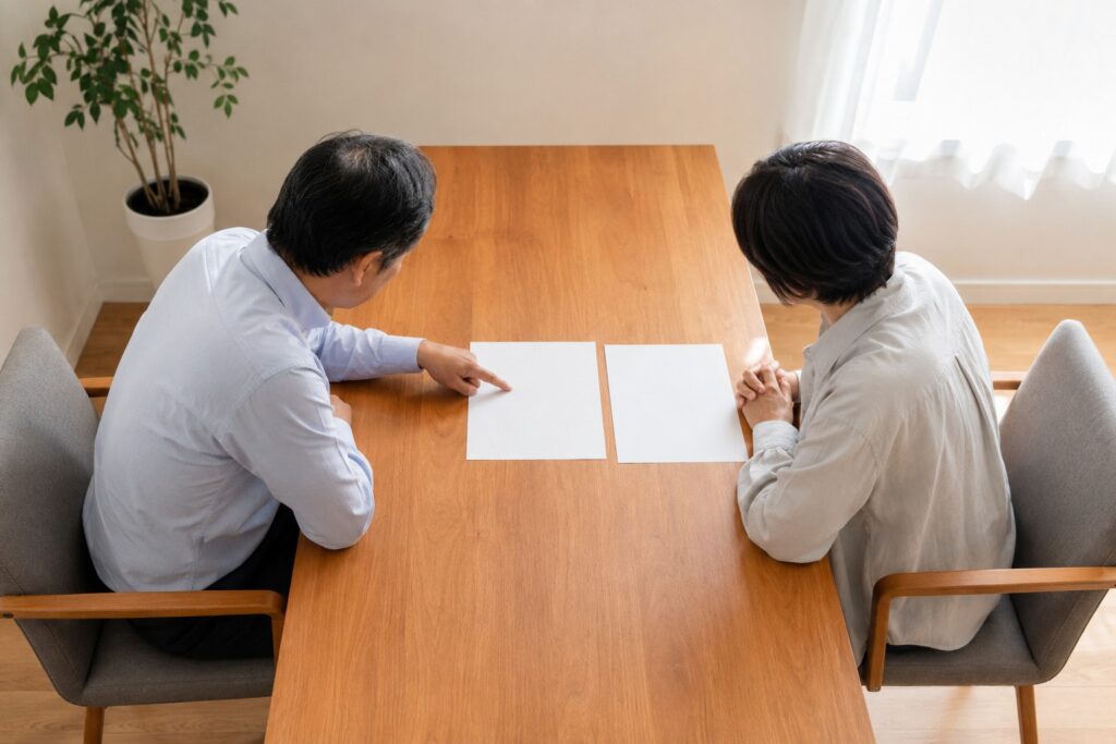 お客様との打ち合わせの様子